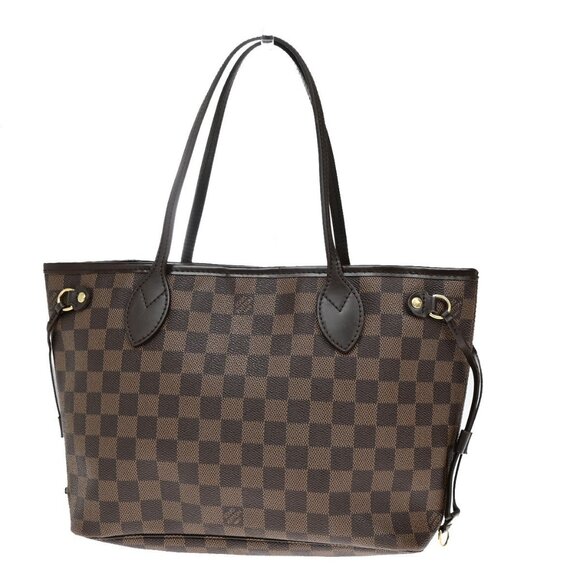 LOUIS VUITTON Neverfull PM Shoulder Tote Bag Damier Leather Brown N51109 16YH005 - Picture 1 of 16